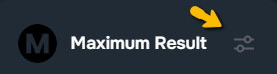 Settings icon next to company logo in left menu